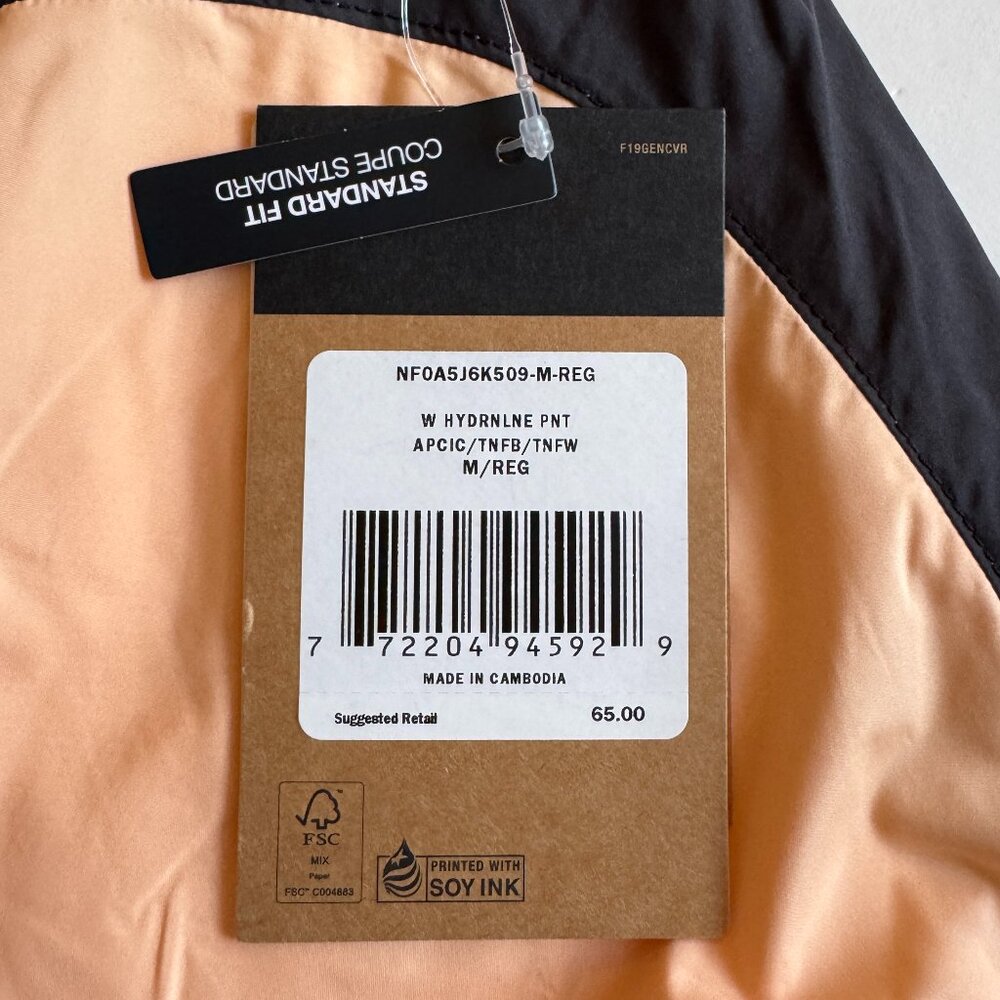 Womens The North Face Hydrenaline 2000 Active Wind Pants Joggers Apricot - Picture 7 of 7